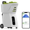 Generic Macchina portatile per palline da tennis con controllo APP, capacità di 100 palline, 11 modalità di allenamento, server da tennis indoor per scuole, durata della batteria 4-6H, sistema di insegnamento