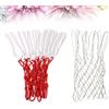 HORIALENCE 2 Pezzi Rete da Basket in Nylon a Maglia Spessa 12 Pollici per Canestri Standard, Resistente Tutto Installazione Facile per Scuole e Campi da Basket Indoor