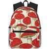 ybhgvc Zaino casual unisex leggero con stampa di funghi bianchi rossi e bianchi