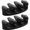 IMIKEYA 2 Pezzi Staffa di Ancoraggio per Kayak e Canoa in Nailon Nero, Design Versatile e Sicuro, per Barche da Pesca e Accessori per Pesca Subacquea
