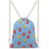 SMAZDFXX Zaino con coulisse a forma di palloncini colorati, borsa sportiva da palestra, borsa a tracolla in tela per uomo e donna
