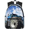 ybhgvc Zaino unisex leggero impermeabile con stampa di trattori agricoli, casual, pendolari quotidiani e gite nel fine settimana