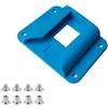 Dolvitrny Brompton - Adattatore pieghevole per portapacchi anteriore della bicicletta, staffa in plastica leggera, accessorio compatto facile da installare (blu)