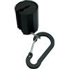 Drawup Supporto telescopico per canna da pesca in lega di alluminio, clip per pesca al mare, spiaggia, riva e molo, ultra leggero, 3,2 cm (nero)
