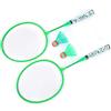 Sxhlseller Set di Racchette da Badminton per Bambini con 2 Palline, Gioco di Sport all'aria Aperta per Ragazzi e Ragazze, Colore Fluorescente, Leggero 21 Pollici (giallo fluorescente)