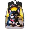 ybhgvc Zaino casual leggero e impermeabile con stampa di cane chihuahua, unisex, per viaggi quotidiani e weekend