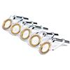Drawup Kit di riparazione con punta per canna da pesca, 5 pezzi, anelli guida in acciaio inox, per canne da pesca, ricambio per canna da pesca, colata liscia, acqua dolce e salata, 5,5 x 12 x 20 mm (argento