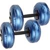 Qqmora Manubri Portatili Regolabili Riempiti D'Acqua per L'allenamento dei Muscoli delle Braccia a Casa con Manico Antiscivolo Sicuro in Blu o 8-10 Kg 4 Pezzi (Manubrio blu da 8-10 kg)