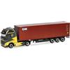 Herpa Modellino camion Volvo FH GL XL Electric autotreno container 40ft Ancotrans/CAI, miniatura in scala 1:87, da collezione, Made in Germany, in plastica