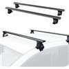 MAGIC SELECT Barre Portatutto per Auto senza Railing (1,53m) | Portapacchi da Viaggio, Montaggio Integrato sul Tetto, Barra di Trasporto Portatile, per SUV e Auto Grandi Dimensioni