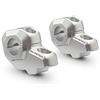 SW-Motech Bar indietro per manubrio da 22 mm - H-30 mm. Indietro 21 mm. Argento.