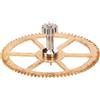 HETHLIF Terza Ruota del Movimento Dell'Orologio Dorato, per Orologio, con Design in Materiale in Lega, Lavorazione, Prevenzione e Lunga Durata