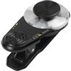 Belnotelt Joystick mobile per telefono, rotazione a 360° per smartphone, con forte aspirazione, gioco ergonomico per iOS, design ultra sottile e non ostruttivo, nero