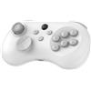 Risveglio Controller di gioco di combattimento wireless con joystick effetto Hall, 6 pulsanti per layout arcade, tasti regolabili per interruttore per ps4 per ps3 PC mobile (bianco + ricevitore)