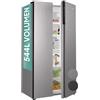 Heinrich´s Side by Side - Frigorifero con compressore inverter, capacità XXL con 544 litri di volume totale, con funzione Total NoFrost, illuminazione a LED, flusso d'aria multiplo, acciaio inox