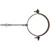Fischer SCP 1 pz Collare Fermatubi per Grondaie e Pluviali, Sezione Circolare, Diametro 80 mm, Marrone testa di moro, Completo di Vite e Tassello S 10mm, 501301 (Confezione da 6)