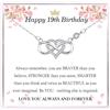 VOSAP 13° 16° 18° compleanno regalo per ragazze, collana con cuore infinito 13 16 18 anni regali per ragazze, regalo unico per 13° 16° 18° compleanno per figlia, nipote, sorella, Zirconia cubica