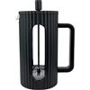 Café Olé Ciao 8 Cup Cafetière, garza in acciaio inox, French Press, nero