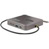 StarTech.com Adattatore Multiporta USB-C - Docking Station USB Type-C Doppio Video HDMI 4K 60Hz, Hub USB-A USB-C a 2 Porte 10Gbps, PD 100W, GbE, SD, Cavo da 56cm - Mini dock