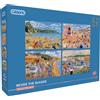 GIBSONS Puzzle "Al mare" 4x500 pezzi