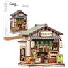 CUTEBEE Kit Casa in Miniatura Matcha Cottage DIY Book Nook - Kit Modellismo Legno 3D per Adulti, Scena Giapponese di Kyoto, Decorazione Scaffali & Idea Regalo (Kyoto Matcha Cottage)