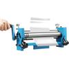Generic Macchina per laminazione a piastra metallica, piegatrice manuale con 3 rulli per acciaio e alluminio, larghezza di formatura 300 mm, per fogli di metallo morbidi fino a 1 mm di spessore