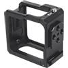 Generico Telaio gabbia fotocamera, compatibile con GoPro, HERO 11 Black Mini | Custodia in alluminio con foro da 1/4, slitta fredda, cover laterale opzionale(Upgrade w Side Cover,No Logo)
