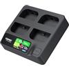 Accsoon TopRig 100W 4-Bay LP-E6 Caricabatterie rapido