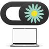 Generic Protezione per lenti per dispositivi - Coperchio per fotocamera con motivo | decorativo, facile da installare | copertura scorrevole per cellulare, computer e tablet anti-spionaggio