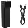 KAHDGSS Impugnatura con batteria estesa da 5000 mAh per Pocket 3 4 con porta ricarica USB C e supporto per scatti stabili Impugnatura ricarica USB C per Pocket