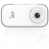 Risveglio Action Camera 4K per fotocamera sportiva ultra HD, impermeabile, robusta, per ciclismo, escursionismo, viaggi, vlogging, supporto pronto per mini cam, colore bianco