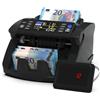 Detectalia V1 Macchina Conta Banconote Classificate con Rilevamento UV/MG/IR/MT/DD, Schermo TFT 3,5" + Display Esterno, Valore Totale, Lotto e Somma, 1000 Banconote/Minuto, Multivaluta