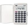 Alevar AVC Calcolatrice Tascabile 8 Cifre con Custodia Trasparente a Sportello e Tasti in Gomma, Formato 57x92x8 mm, Colore Bianco, Confezione da 1 Pezzo