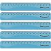 KUM - Righello Flexi Style 15 cm, blu, confezione da 5 | Materiale scolastico flessibile per misurare, disegnare e lavorare con precisione
