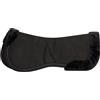Imperial Riding Sottosella IRH Suede Fur, Ammortizzante Half Pad con Bordo in Pelliccia Sintetica, Nero-Nero, Completo
