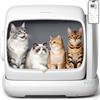 MeoWant Lettiera Autopulente, 106L con Sensori e App | Vasca autopulente per gatti, ingresso 21cm, anti-odori, 36dB. 3 modalità, rullo smontabile, tappetino incluso