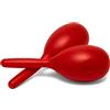TIGER Mar49-Rd - Maracas In Plastica, colore Rosso
