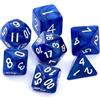Asmodee REBEL - Set di dadi RPG - Perlato - Blu scuro