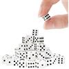 Bbiamsleep 300 Pieces Dices Set Mini Dice 6 Sided Game Dices Tiny Square Corner Dice (0.27 Inch/7mm)