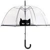 Le Monde du Parapluie Ombrello Trasparente Auto, Cane Carino gatto