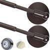INSFITY Bastoni magnetici per tende per porte in metallo con forte magnete e ventosa (in attesa di brevetto), asta magnetica per lavagna bianca (40,6-71,1 cm, confezione da 2 bronzo)