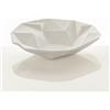 Tomasucci WINK DESIGN, Centrotavola/svuotatasche LIGIO ROUND - centrotavola/svuotatasche in ceramica - colore bianco finitura opaca - cm 40x40x8