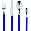RB RENBERG RENBERG - Q3426 Set di posate in acciaio inossidabile, 24 pezzi, collezione Funny Blue, blu