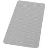 Ridder Playa 683030, tappetino per vasca da bagno, 38 x 80 cm, colore blu neon, 100% gomma sintetica., Grigio, 38x80 cm