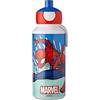 Mepal - Borraccia Pop-up Campus - Borraccia Ermetica per la Scuola - Priva di BPA e Lavabile in Lavastoviglie - 400 ml - Spiderman
