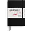 LEUCHTTURM1917 372615 agenda e taccuino settimanale Medio (A5) 2026, 18 mesi 07.2025-12.2026, Copertina rigida, Nero, Tedesca