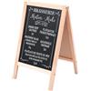 Sporgo Lavagna magnetica con supporto in legno per bar, ristorante, negozio, bar, feste, matrimoni, 25 x 40 cm