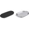 Weber 6465 Piastra Grill in Ceramica, Nero & 6678 Cestello Verdure per Barbecue, Grande