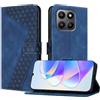 OKZone Cover per Honor 400 Smart/X7D,Custodia a Libro in Pelle Protettiva Folio Portafoglio con Chiusura Magnetica e Slot per Carte Wallet Case Flip Cover(Blu)