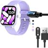 Lamshaw Caricatore magnetico compatibile con HENGTO H39 Plus 1.4 pollici Smart Watch,Magnetico caricatore USB compatibile con ‎HENGTO H39 Plus Smart Watch. (Nero)